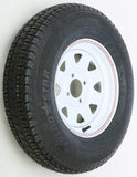 Trailer Tire And Wheel Assembly White