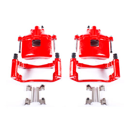 Power Stop 2004 Pontiac Grand Prix Front Red Calipers w/Brackets - Pair