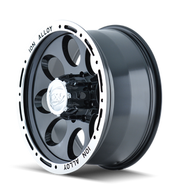 ION Type 174 16x8 / 8x170 BP / -5mm Offset / 130.8mm Hub Black/Machined Wheel