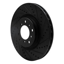 Load image into Gallery viewer, R1 01-06 BMW M3 Left Front Drilled &amp; Slotted Black Brake Rotor
