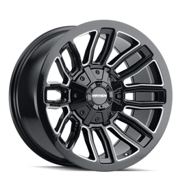Mayhem 8108 Decoy 20x10 / 8x180 BP / -19mm Offset / 124.1mm Hub Black w/ Milled Spokes Wheel