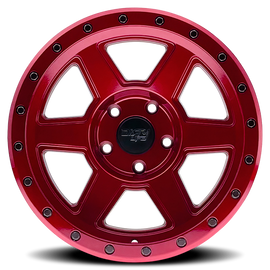 Dirty Life 9315 Compound 17x9 / 5x127 BP / -12mm Offset / 78.1mm Hub Crimson Candy Red Wheel