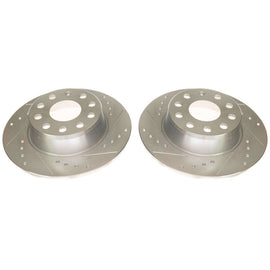 Power Stop 2019 Volkswagen Jetta Rear Evolution Drilled & Slotted Rotors - Pair