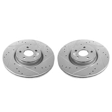 Load image into Gallery viewer, Power Stop 12-18 Volvo S60 Front Evolution Drilled &amp; Slotted Rotors - Pair