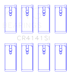 King Engine Bearings Isuzu 4Zb1/4Zd1/G130/G161/G201 (Size +1.0mm) Connecting Rod Bearing Set