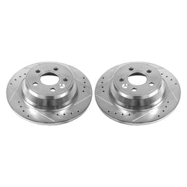 Power Stop 07-11 Volvo S80 Rear Evolution Drilled & Slotted Rotors - Pair