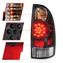 Load image into Gallery viewer, ANZO 2005-2015 Toyota Tacoma LED Taillights Black