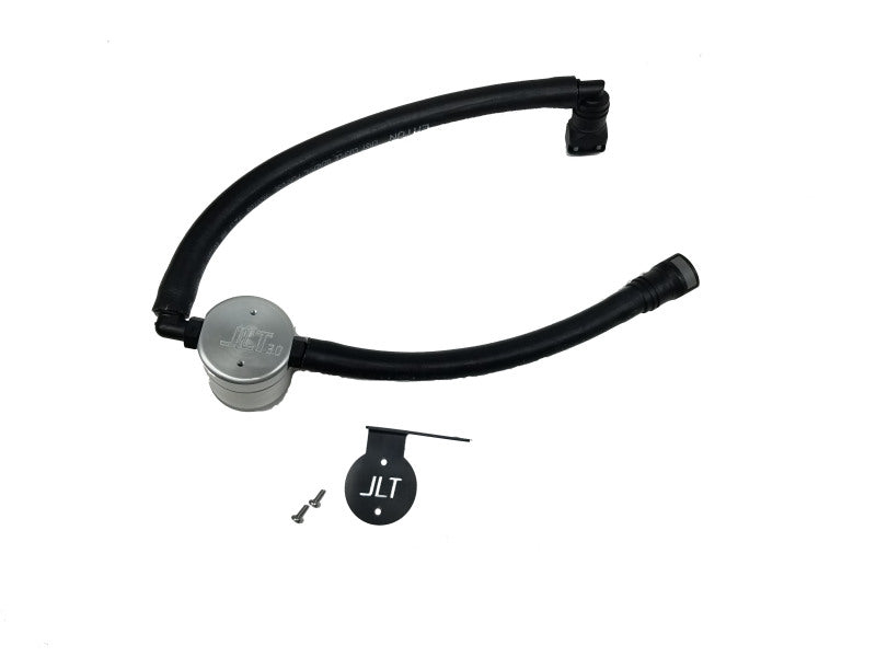 J&amp;L 15-25 Ford Transit 150/250/350 3.5L EcoBoost Passenger Side Oil Separator 3.0 - Clear Anodiz