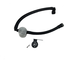 J&L 15-25 Ford Transit 150/250/350 3.5L EcoBoost Passenger Side Oil Separator 3.0 - Clear Anodiz
