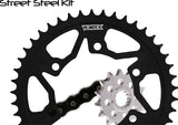 Sprocket/Chain Kit Stl/Stl 16/42t Sil Sx3 530-116l Blk