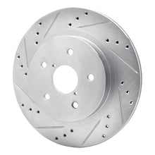 Load image into Gallery viewer, R1 2015-2025 Subaru Outback Rear Left Drilled &amp; Slotted Silver Brake Rotor