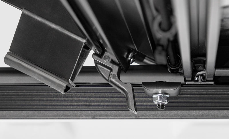 Access LOMAX Tri-Fold Cover 16-20 Toyota Tacoma 6in Box Split Rail - Black Urethane - Mo-Moto
