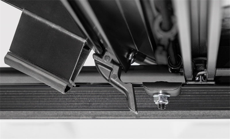Access LOMAX Tri-Fold Cover 16-20 Toyota Tacoma 6in Box Split Rail - Black Urethane - Mo-Moto