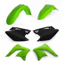Acerbis 06-08 Kawasaki KX250F Plastic Kit - Green/Black Original 08 - Mo-Moto