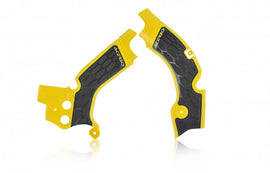 Acerbis 08-17 Suzuki RMZ450 Frame Guards- X-Grip - Yellow/Black - Mo-Moto