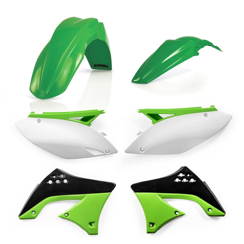 Acerbis 09-11 Kawasaki KX450F Plastic Kit - Green/White/Black Original 09 - Mo-Moto