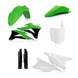 Acerbis 14-21 Kawasaki KX85/100 Full Plastic Kit - Green White/Black Original 16-18 - Mo-Moto