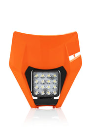 Acerbis 17-19 KTM EXC-F250-500/ XC-W150-300/ XC-W250/300tpi Headlight- VSL - 16 Orange - Mo-Moto