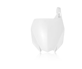 Acerbis 18-24 Yamaha YZ125/125X/250/250X/YZ250F/YZ450F/YZ250FX/YZ450FX Front Number Plate - White - Mo-Moto
