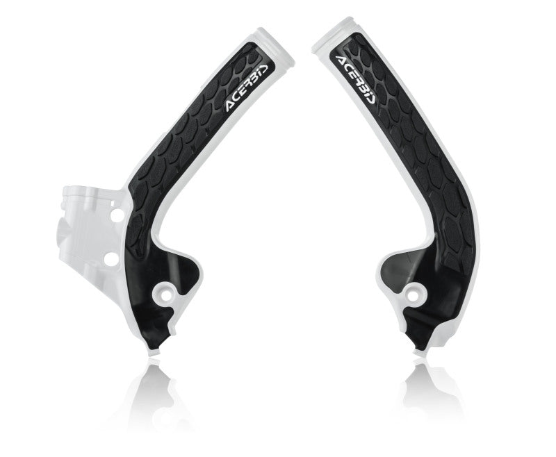 Acerbis 18+ KTM SX 85/ Husqvarna TC85/ 21+ GasGas MC85 Frame Guards- X-Grip - White/Black - Mo-Moto