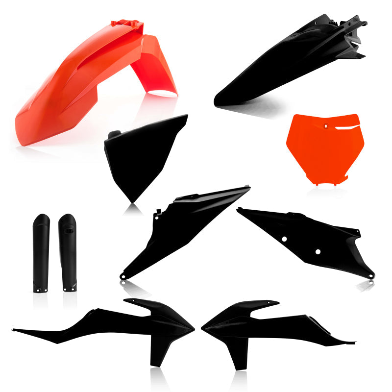Acerbis 19-22 KTM 125-450 SX/ SX-F/ XC-F/ XC/ XC-tpi Full Plastic Kit - Orange/Black - Mo-Moto