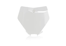Load image into Gallery viewer, Acerbis 19-22 KTM XC250/300/SX125-250/SX-F/XC-F 250-450/XC250tpi/300tpi Front Number Plate - White - Mo-Moto