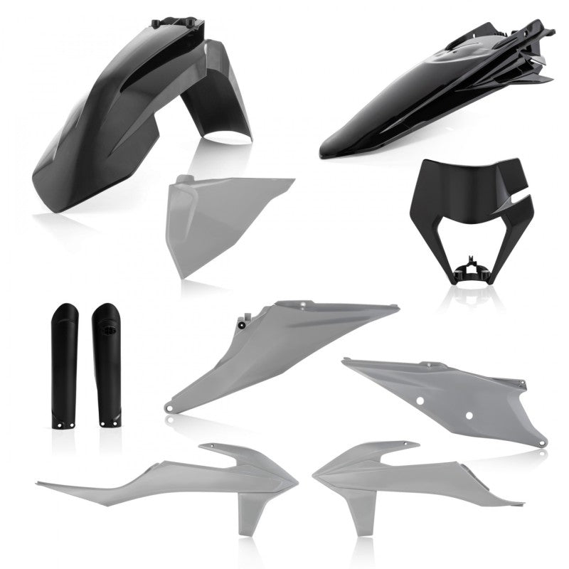 Acerbis 20-23 KTM 150-500 XCF-W/ XC-W-tpi/ EXC-tpi/ EXC-F Full Plastic Kit - Gray/Black - Mo-Moto