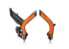 Load image into Gallery viewer, Acerbis 20-23 KTM XCF-W/ XC-W/ EXC/ EXC-F Frame Guards- X-Grip - Black/16 Orange - Mo-Moto