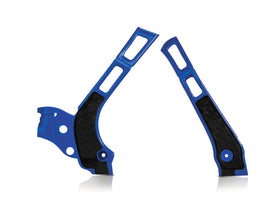 Acerbis 21-24 Fantic XE/XX/ 05-24 Yamaha YZ125/250/ YZ125X/YZ250X Frame Guard X Grip - Blue/ Black - Mo-Moto