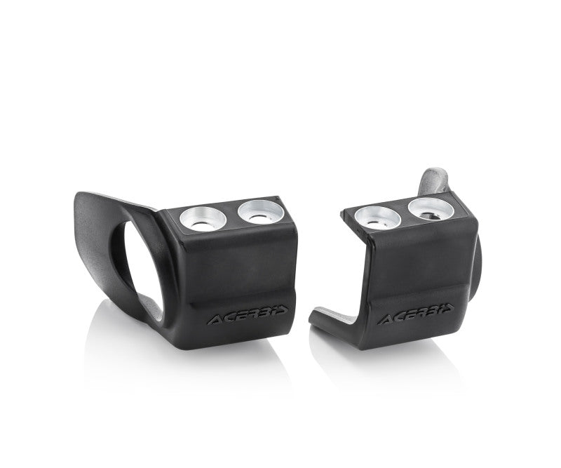 Acerbis 21+ Fantic/ 02+ Yam 125-450 YZ/ FX /X / YZF / WR250F/450F Fork Shoe Protectors - Black - Mo-Moto