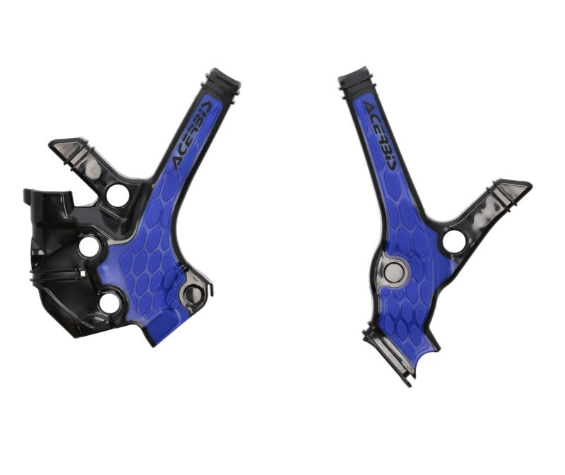 Acerbis 22+ Yamaha YZ85 Frame Guards- X-Grip - Black/Blue - Mo-Moto