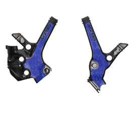 Acerbis 22+ Yamaha YZ85 Frame Guards- X-Grip - Black/Blue - Mo-Moto