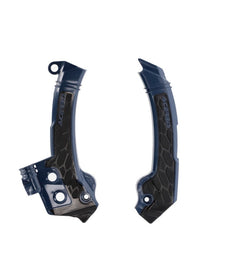 Acerbis 23+ Husqvarna FC/FX/ TC/ TXi/ FE/ TE Frame Guards- X-Grip - Blue/Black - Mo-Moto