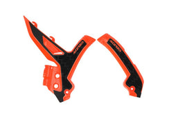Acerbis 23+ KTM EXC-F/ SX/ SX-F/ XC/ XC-F/ XC-W/ XCF-W Frame Guards- X-Grip - 16 Orange/Black - Mo-Moto