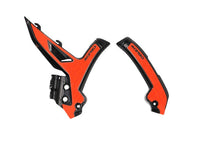 Load image into Gallery viewer, Acerbis 23+ KTM EXC-F/ SX/ SX-F/ XC/ XC-F/ XC-W/ XCF-W Frame Guards- X-Grip - Black/16 Orange - Mo-Moto