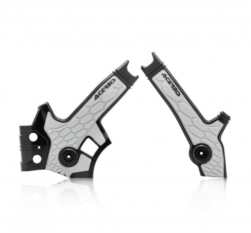 Acerbis 96+ Suzuki DR650 Frame Guards- X-Grip - Black/Gray - Mo-Moto