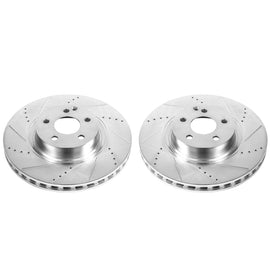 Power Stop 07-08 Mercedes-Benz CL550 Front Evolution Drilled & Slotted Rotors - Pair
