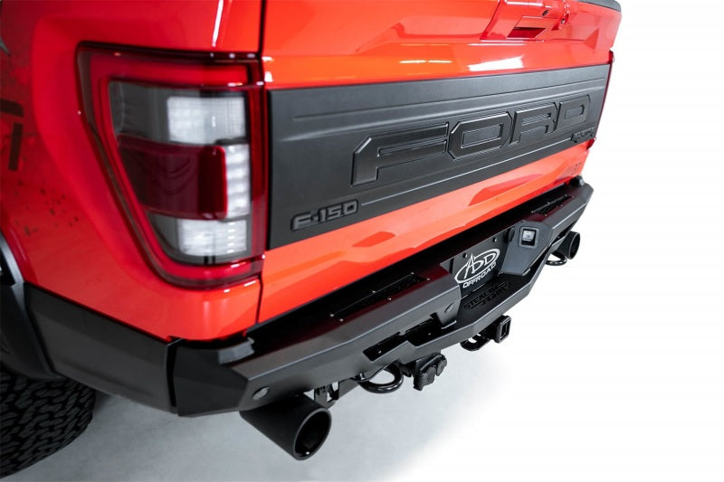 Addictive Desert Designs 2022+ Ford Raptor Stealth Fighter R Bumper w/ 2 Cube Lights - Hammer Black - Mo-Moto