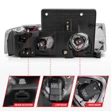 Load image into Gallery viewer, ANZO 1995-2005 Chevrolet Astro Van Crystal Headlights Chrome 1pc