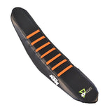Seat Cover Black Orange Ribs Ktm Sx/F 125-450