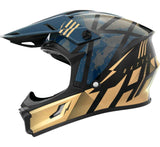 THH Helmets T710XR Battle Blue/Gold - XS