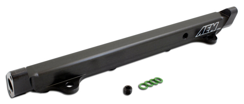 AEM 03-06 Evo 8 & 9 Black Fuel Rail - Mo-Moto