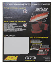Load image into Gallery viewer, AEM 12-20 Chevrolet Malibu 1.5L/1.8L/2.0L DryFlow Air Filter - Mo-Moto
