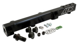 AEM 90-93 Accord DX/LX/SE/EX & 92-01 Prelude S/Si/Si VTEC Black Fuel Rail - Mo-Moto