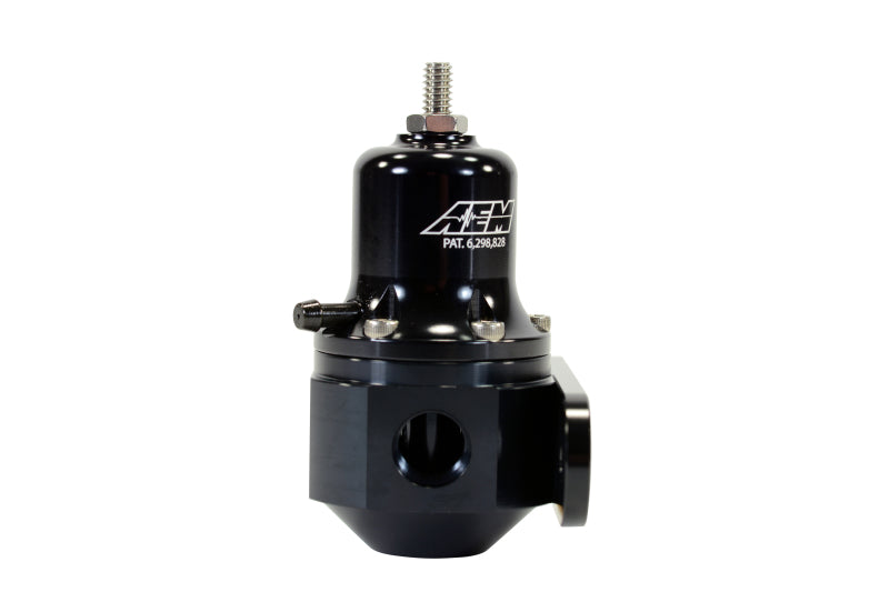 AEM High Capacity Universal Black Adjustable Fuel Pressure Regulator - Mo-Moto