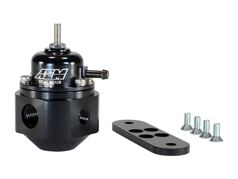 AEM Universal Black Adjustable Fuel Pressure Regulator - Mo-Moto