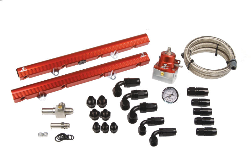 Aeromotive 5.0 Liter Ford Street Billet Fuel Rail System (Ford 5.0 86-98) 5/8in I.D. - Mo-Moto