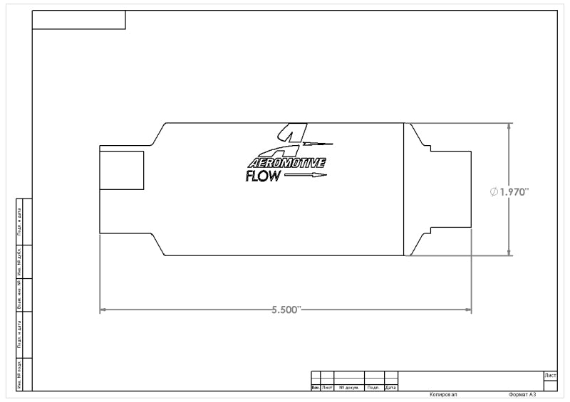 Aeromotive In-Line Filter 10AN 10 Micron Microglass Element Bright-Dip Black 2in OD - Mo-Moto