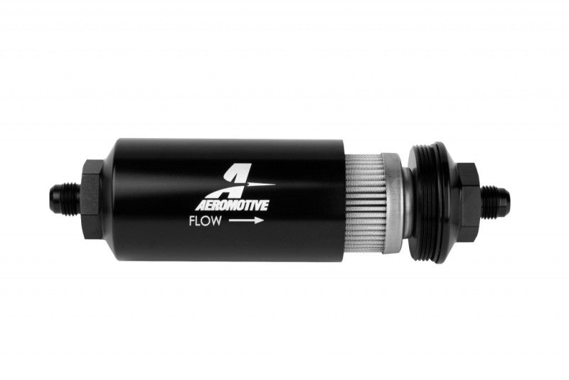 Aeromotive In-Line Filter - (AN-06 Male) 100 Micron Stainless Steel Element - Mo-Moto