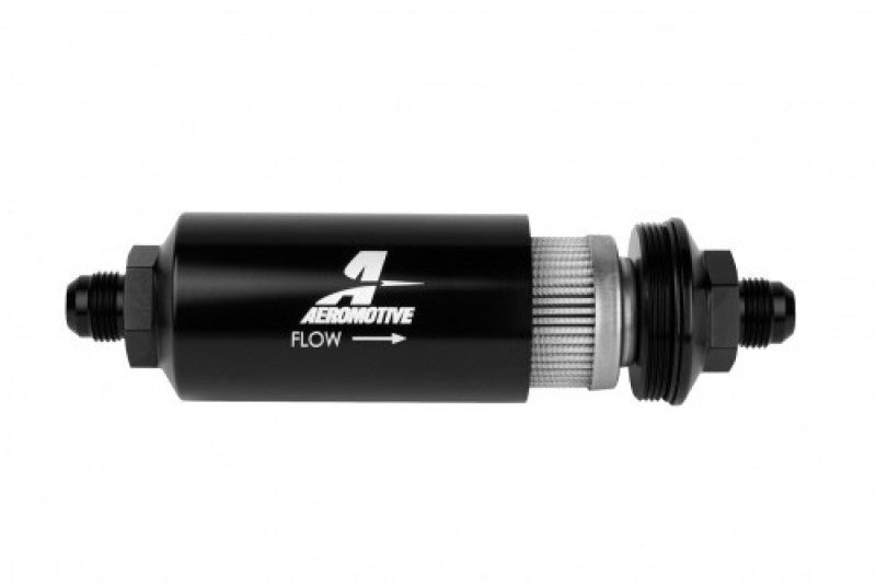 Aeromotive In-Line Filter - (AN -08 Male) 100 Micron Stainless Steel Element - Mo-Moto